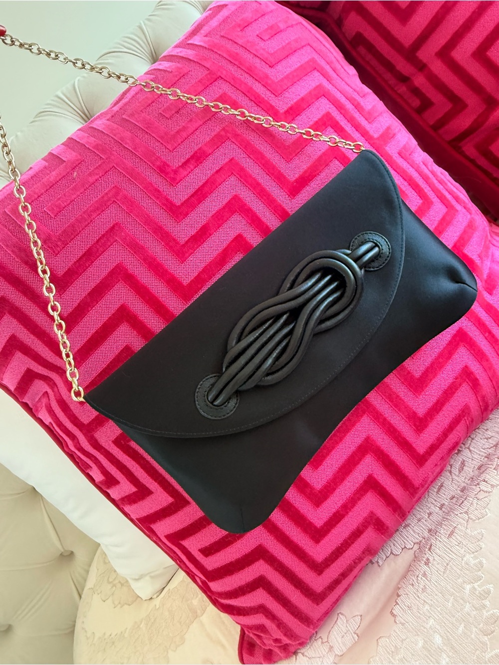 Black Shanghai Tang Clutch bag